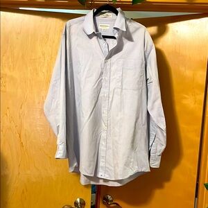 Hathaway Light Blue Men’s Shirt 17.5 Neck 36 Tall